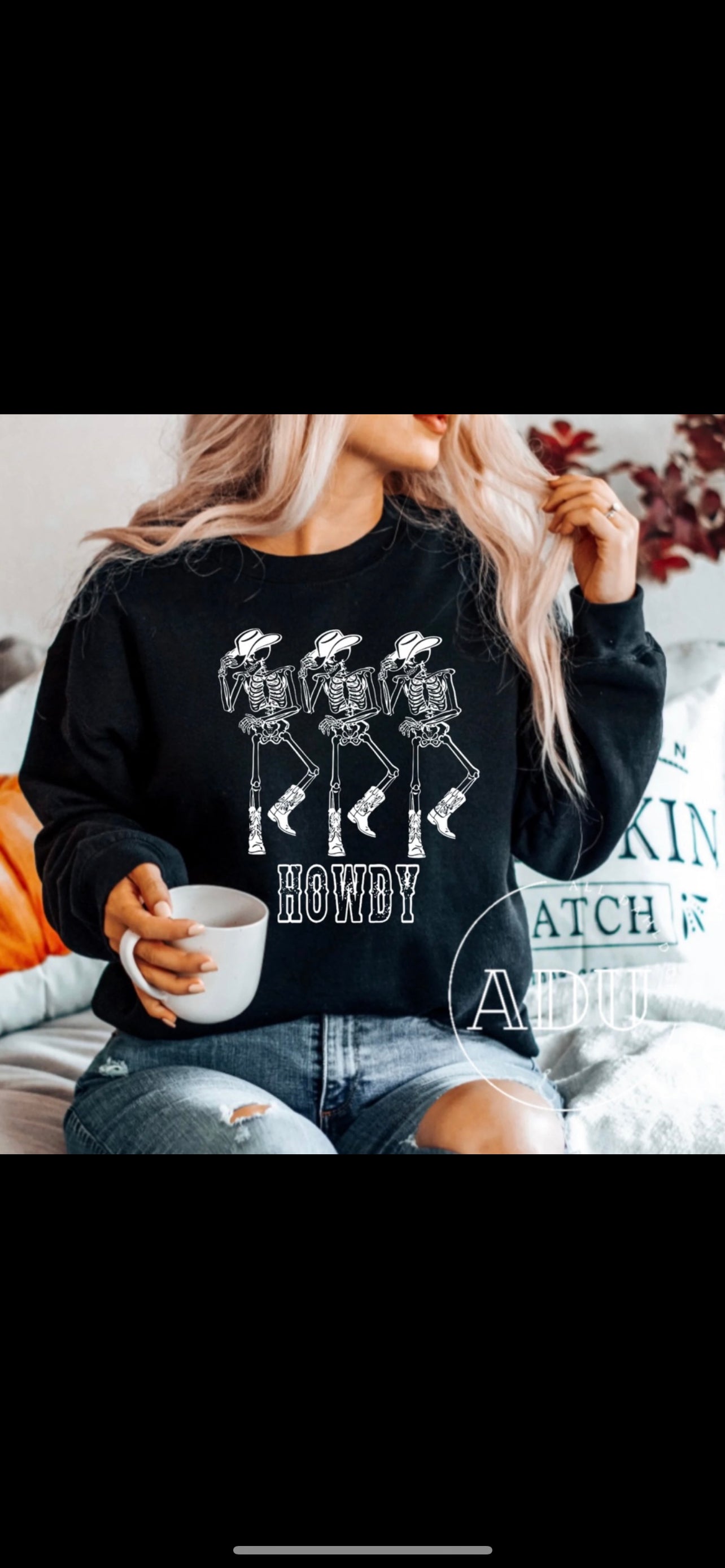 Howdy Skeletons White