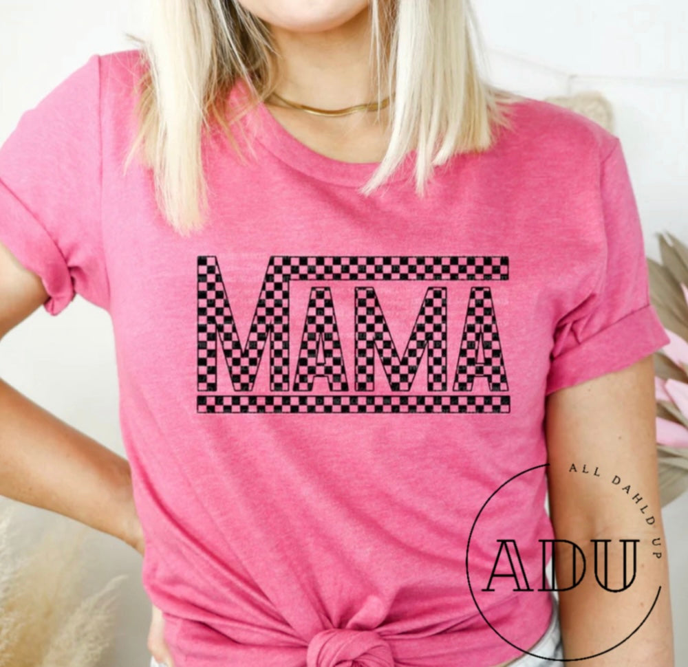Mama- Checkered